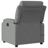 Massage Recliner Chair Dark Grey Fabric - Top-Down View