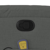 Massage Recliner Chair Dark Grey Fabric - Extra Image