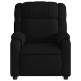 Massage Recliner Chair Black Fabric - Close-Up Angle