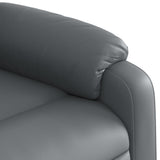 Massage Recliner Chair Grey Faux Leather - Extra Image