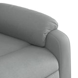 Massage Recliner Chair Light Grey Fabric - Extra Image