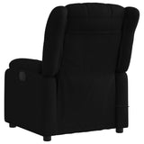 Massage Recliner Chair Black Fabric - Top-Down View