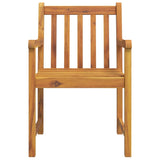 Garden Chairs 8 pcs 56x55.5x90 cm Solid Wood Acacia - Top-Down View