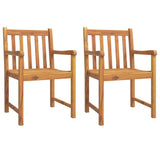 3 Piece Garden Dining Set Solid Wood Acacia - Side View