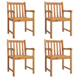 5 Piece Garden Dining Set Solid Wood Acacia - Side View
