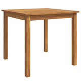 5 Piece Garden Dining Set Solid Wood Acacia - Rear View