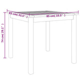 5 Piece Garden Dining Set Solid Wood Acacia - Extra Image