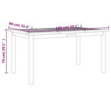 5 Piece Garden Dining Set Solid Wood Acacia - Extra Image