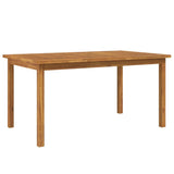 7 Piece Garden Dining Set Solid Wood Acacia - Rear View