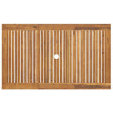 7 Piece Garden Dining Set Solid Wood Acacia - Low Angle
