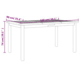 7 Piece Garden Dining Set Solid Wood Acacia