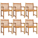 7 Piece Garden Dining Set Solid Wood Acacia - Side View