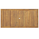 7 Piece Garden Dining Set Solid Wood Acacia - Low Angle