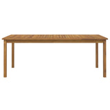 9 Piece Garden Dining Set Solid Wood Acacia - Close-Up Angle