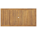 9 Piece Garden Dining Set Solid Wood Acacia - Low Angle