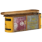 Storage Bench/Sideboard 120x30x40 cm Solid Wood Reclaimed - Side View