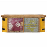 Storage Bench/Sideboard 120x30x40 cm Solid Wood Reclaimed - Top-Down View