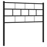 Metal Headboard Black 90 cm - Front View
