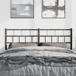 Metal Replace Headboard Black 135 cm