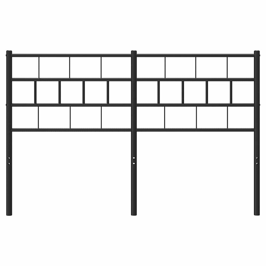 Metal Replace Headboard Black 135 cm
