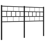 Metal Headboard Black 137 cm Double - Rear View