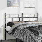 Metal Replace Headboard Black 135 cm