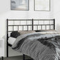 Metal Replace Headboard Black 135 cm