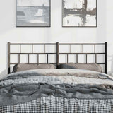 Metal Headboard Black 152 cm Queen - Side View