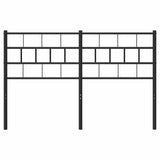 Metal Headboard Black 152 cm Queen - Top-Down View