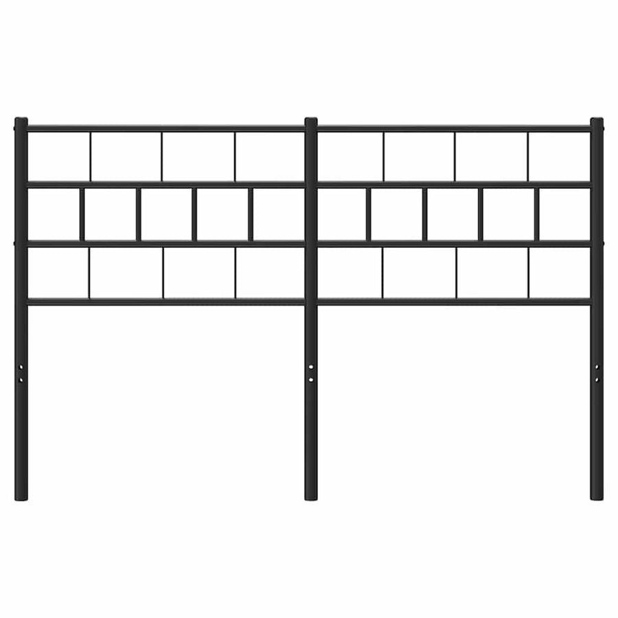 Metal Replace Headboard Black 150 cm