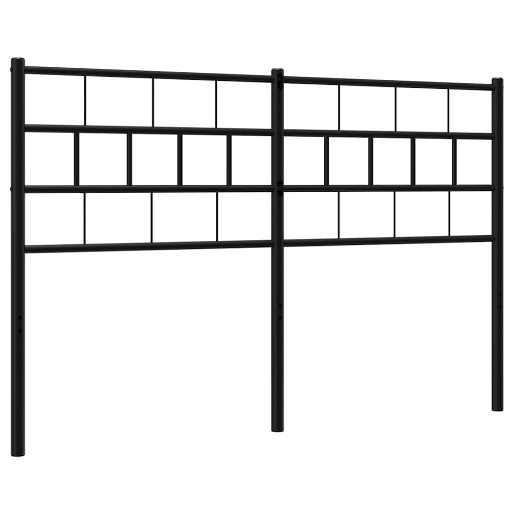 Metal Replace Headboard Black 150 cm