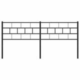Metal Replace Headboard Black 180 cm