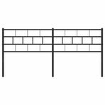 Metal Replace Headboard Black 180 cm