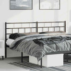 Metal Replace Headboard Black 180 cm