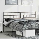 Metal Headboard Black 183 cm King