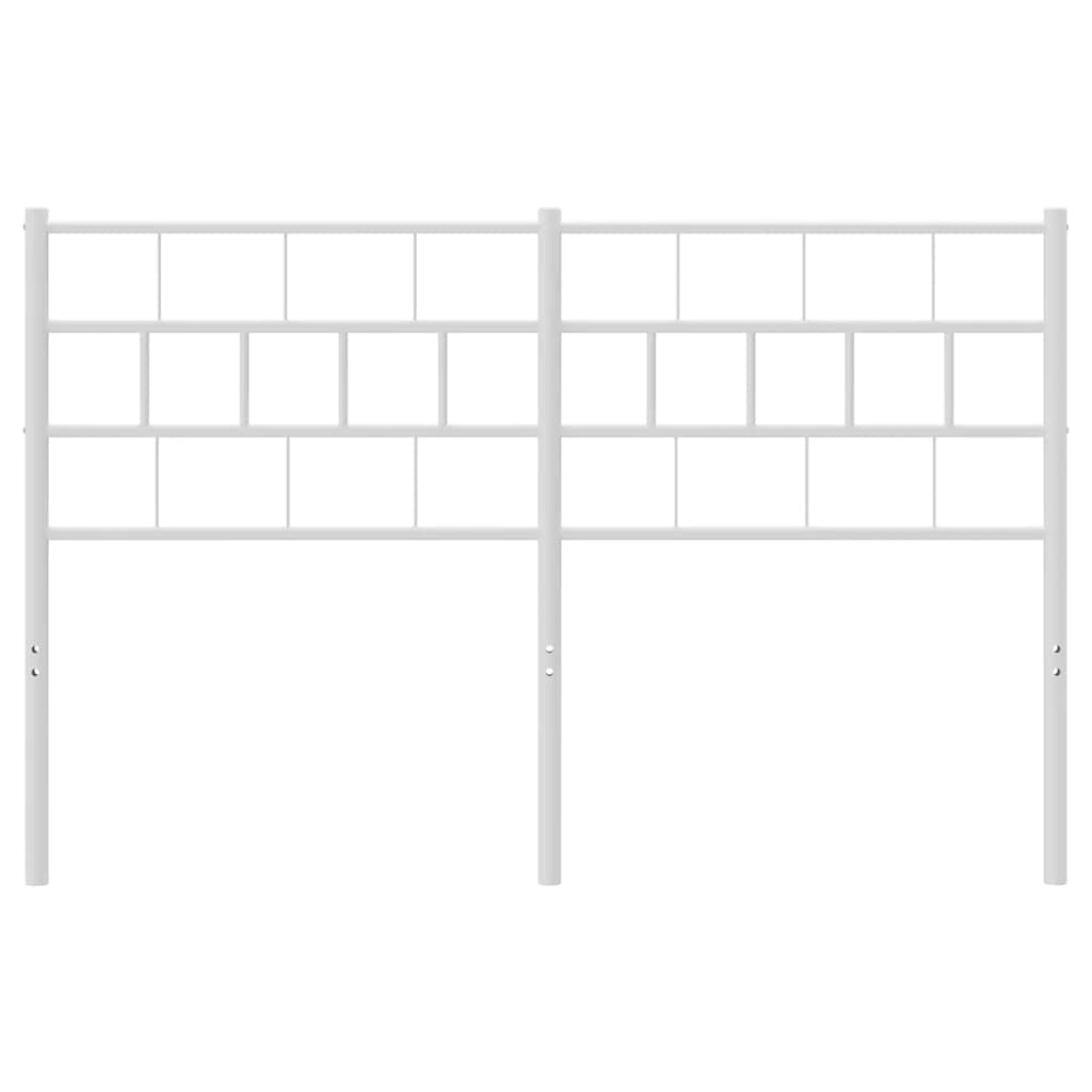 Metal Headboard White 152 cm Queen