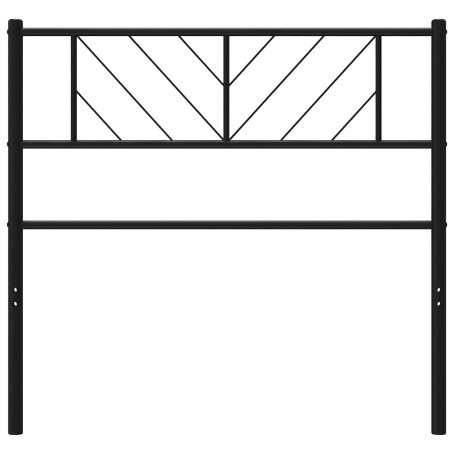 Metal Replace Headboard Black 90 cm