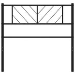 Metal Replace Headboard Black 107 cm