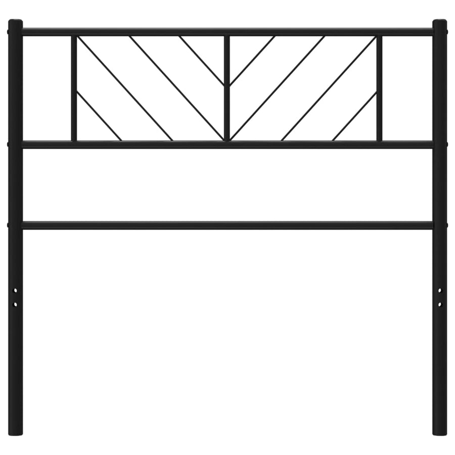 Metal Replace Headboard Black 107 cm