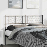 Metal Headboard Black 152 cm Queen - Side View