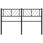 Metal Replace Headboard Black 150 cm