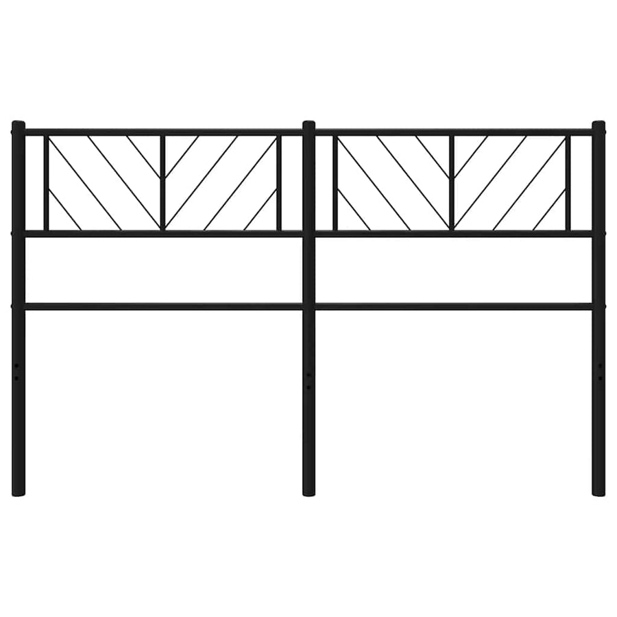 Metal Replace Headboard Black 150 cm