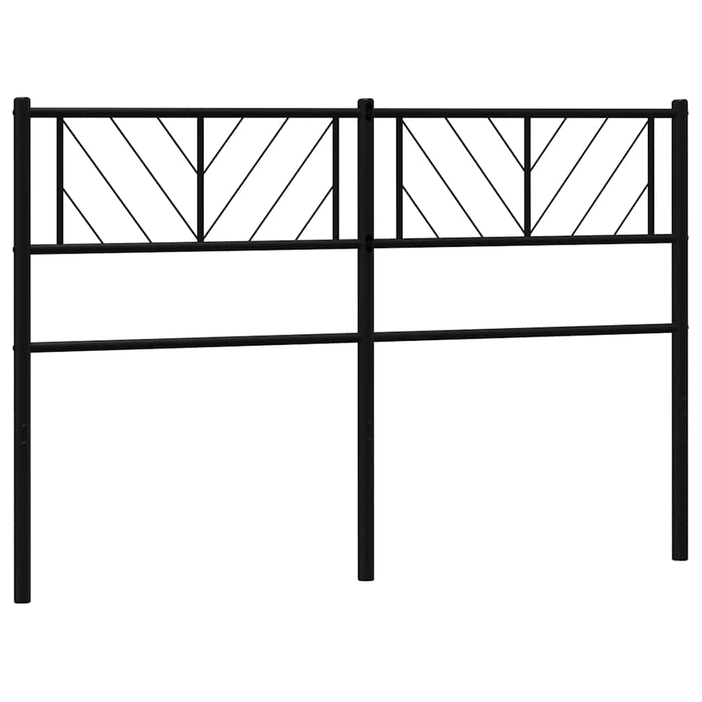 Metal Replace Headboard Black 150 cm