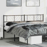Metal Replace Headboard Black 180 cm