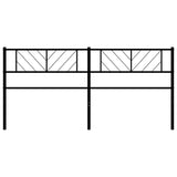 Metal Replace Headboard Black 180 cm