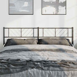Metal Headboard Black 183 cm King