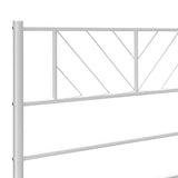 Metal Headboard White 90 cm - 45-Degree Angle