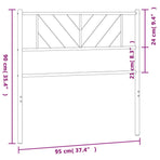 Metal Replace Headboard White 90 cm