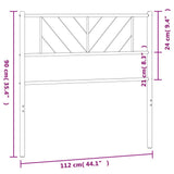 Metal Replace Headboard White 107 cm