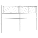 Metal Headboard White 152 cm Queen - Rear View